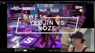 DANCE CHOREOGRAPHER REACTS  YGX Yeojin vs WAYB Noze StreetWomanFighter Dance Battle [upl. by Brose]