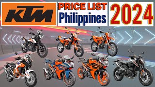 KTM Price List in Philippines 2024 [upl. by Rozanne658]