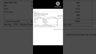 Excise Inspector salary slip [upl. by Htebasile255]