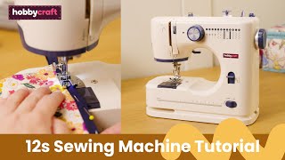 Hobbycraft 12S Sewing Machine for Beginners [upl. by Annahavas]