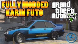 GTA 5 Fully Modified KARIN FUTO  Police Chase Action [upl. by Ev683]