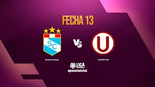 ⚽ SC CRISTAL VS UNIVERSITARIO  LIGA FEMENINA APUESTATOTAL 2024  FECHA 13 [upl. by Home717]