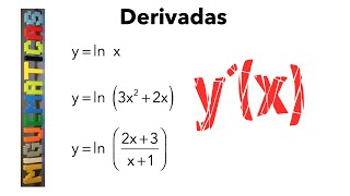 Derivadas  Derivada de la función logaritmo neperiano [upl. by Anaela]