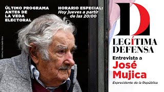 LEGÍTIMA DEFENSA  ENTREVISTA A JOSÉ quotPEPEquot MUJICA EXPRESIDENTE DE LA REPÚBLICA [upl. by Crysta]