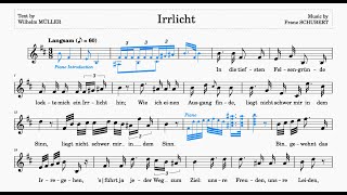 Irrlicht Schubert  B Minor  60 bpm  SingAlong [upl. by Ibib]