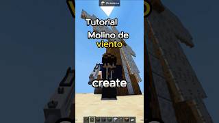 Molino de viento  Create Mod  Minecraft 😶‍🌫️🤑 [upl. by Elacim]