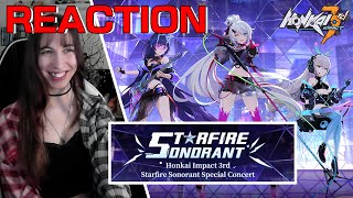 HONKAI IMPACT 3rd CONCERT is LIT  Starfire Sonorant  REACTION [upl. by Neerol]