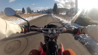 Aprilia SX50  GoPro Airsal 80 Sport TurboKit GP 50  Sunny Winter Day [upl. by Nawak]