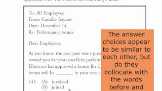 TOEIC Reading Skills 2 Text Completion [upl. by Prosperus]