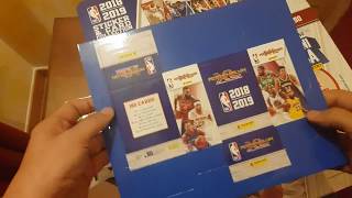 Apro il blister album figurine NBA e Adrenalyn NBA collection Panini 2018 2019 [upl. by Gasper]