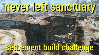 Never Left Sanctuary  Settlement Tour Xbox One no mods [upl. by Mikihisa]