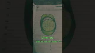 Lime lips drawing music song pop [upl. by Siuqramed211]