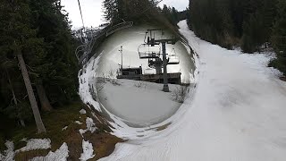 The longest and slowest ski lift Ive ever been on  JOUTY  Megeve Feb 2024 [upl. by Osithe]