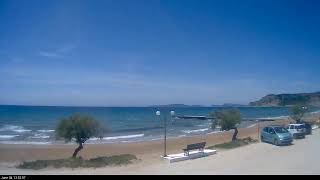 Arillas Live Webcam Corfu Greece wwwarillascom [upl. by Swinton836]