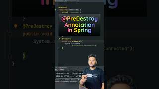 PreDestroy Annotation In Spring Boot javaframework [upl. by Pearse]