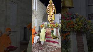 PM Modi offers floral tributes to Swami Vivekananda in Kolkata  shorts [upl. by Shipman922]