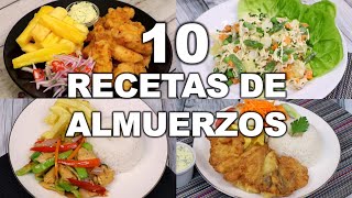 10 ALMUERZOS FÁCILES Y DELICIOSOS  Recetas peruanas  Sabroso [upl. by Enrobyalc922]