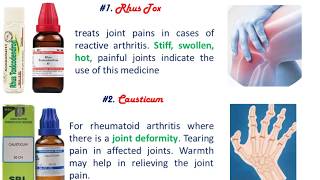 Top Homeopathy Medicines for Arthritis Joint Pain [upl. by Adner537]