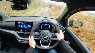 Abarth 500e POV Test Drive Exhaust sound  Acceleration [upl. by Patricia]