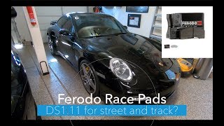 Ferodo Race Pads DS111 installed on 997 turbo [upl. by Tanner716]