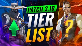 NEW UPDATE BEST Agents TIER LIST  Valorant Patch 310 [upl. by Atiuqahc]