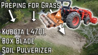 DIY Yard Grading Soil Pulverizer amp Compact Tractor in Action [upl. by Dam]