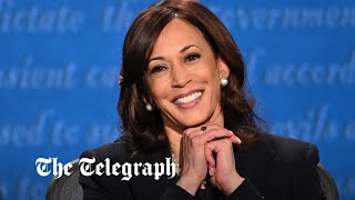 Kamala Harris criticised for laughing during press conference about Ukraine [upl. by Erait]