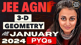 AGNI SERIES 3D GEOMETRY for JEE  ALL PYQs of JAN 2024 Theory  IMP Ques TYPES jee2025 jeemains [upl. by Portingale]