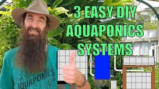 Aquaponics Design  3 Easiest System Builds for the Backyard [upl. by Odawa]