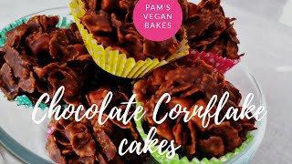 The BEST Chocolate Cornflake Cakes  Vegan and Super Easy [upl. by Aneelas]