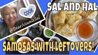 Best Samosas with leftovers  Sal and Hal  Halogen Oven  DearMamaSal [upl. by Anirdua23]