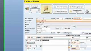 Lieferscheine mit Rechnungsprofi Software schreiben [upl. by Nuahsyd]