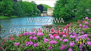 🇵🇱 WARSZAWA 🚶 Łazienki Królewskie 4K [upl. by Ecam240]