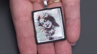 FIMO® Professional Clay Iridescent Image Transfer Pendant [upl. by Snilloc]