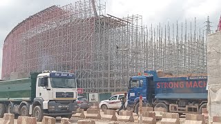 AMASAMAN ROAD INTERCHANGE IS SHAPING GRADUALLY [upl. by Bela]