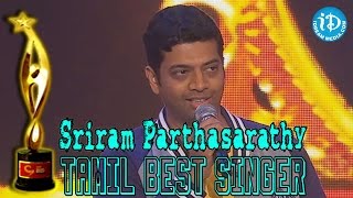 SIIMA 2014  Tamil Best Singer Male  Sriram Parthasarathy  Aanandha Yazhai Song [upl. by Rashida254]