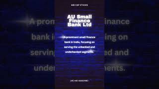 AU Small Finance Bank Ltd stockmarkets nifty bse nse [upl. by Amr]