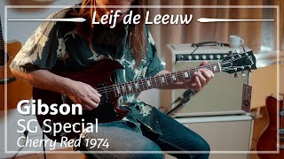 Gibson SG Special Cherry Red 1974 played by Leif de Leeuw  Demo [upl. by Edorej733]