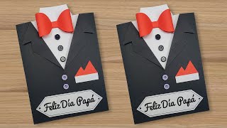 🌟Como hacer una tarjeta para el DÍA DEL PADRE 🌟 Handmade easy Card Tutorial  Fathers Day [upl. by Lette]