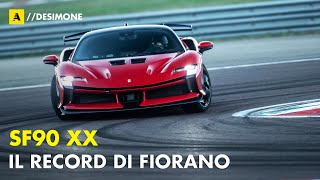 FIORANO ha un nuovo RECORD 117quot309  Ferrari SF90 XX e Raffaele De Simone [upl. by Ellemac]