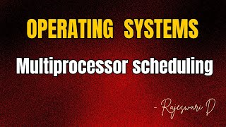 Multiprocessor Scheduling [upl. by Munniks]