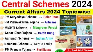 Scheme 2024 Current Affairs  Central Govt Schemes 2024  Scheme Current Affairs 2024  Scheme 2024 [upl. by Eirrehc]