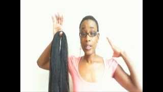 How to do a Natural Ponytail Kanekalon Hair [upl. by Asirahc]