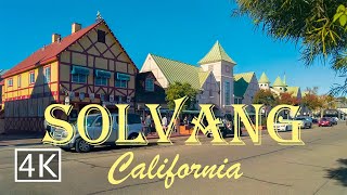 4K Solvang  Danish Town  California  walking tour [upl. by Ydak]