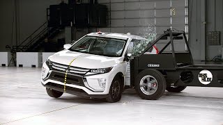 2020 Mitsubishi Eclipse Cross updated side IIHS crash test [upl. by Paryavi]