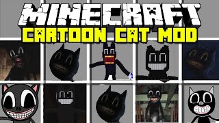 Minecraft NEW CARTOON CAT MOD  CARTOON DOG CARTOON CAT CARTOON MONSTERS Minecraft Mods [upl. by Guy891]