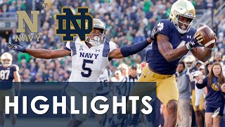 Navy vs Notre Dame  EXTENDED HIGHLIGHTS  1162021  NBC Sports [upl. by Milford]