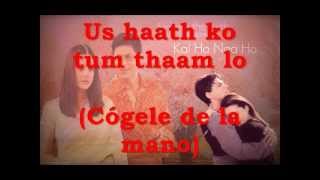 Kal ho naa ho with lyrics letra y subtitulos WMV [upl. by Ehudd]