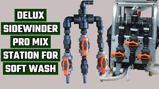 Delux Sidewinder Pro Mix Station For Soft Wash Tips To Save Time For Soft Washing [upl. by Neelram660]