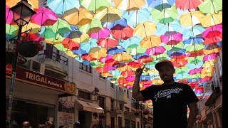 Umbrella Sky Project and Feira da Ladra in PORTUGAL [upl. by Polivy]